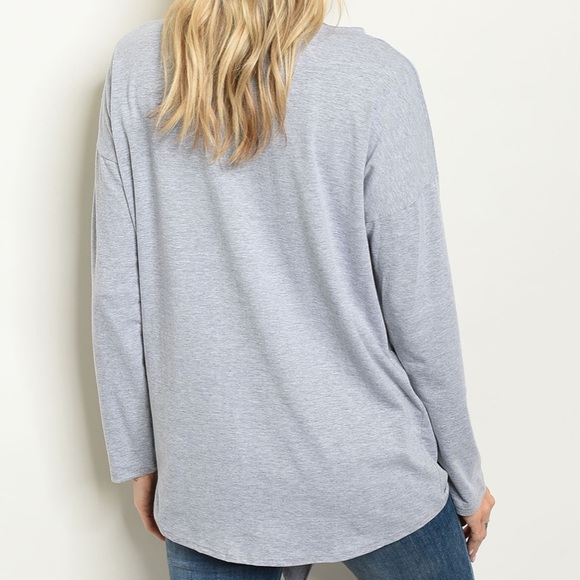 Grey ‘Good Life’ Tunic Top - Picture 8 of 8